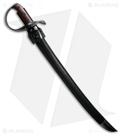 Cold Steel 1917 Hybrid Cutlass Sabre W/ Leather Scabbard (25" Black) 4 Cold Steel 1917 Hybrid Cutlass Sabre W/ Leather Scabbard (25" Black) - Image 2