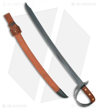 Cold Steel 1917 Cutlass Sword W/ Brown Leather Scabbard (24.75" Satin) 3 Cold Steel 1917 Cutlass Sword W/ Brown Leather Scabbard (24.75" Satin)