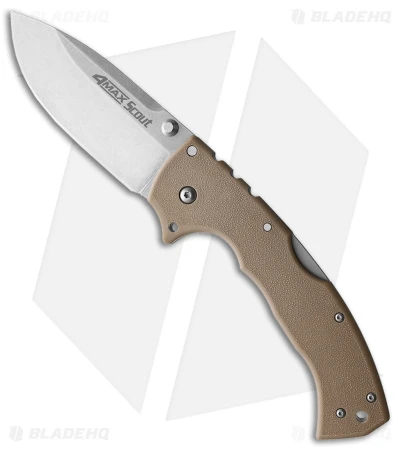 Cold Steel 4-Max Scout Tri-Ad Lock Knife Desert Tan Griv-Ex (4" SW) 62RQDTSW 3 Cold Steel 4-Max Scout Tri-Ad Lock Knife Desert Tan Griv-Ex (4" SW) 62RQDTSW