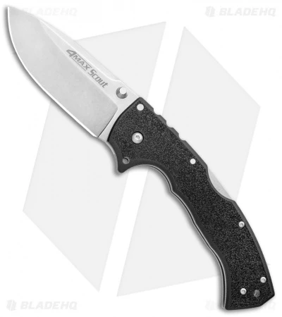 Cold Steel 4-Max Scout Tri-Ad Lock Knife Black Griv-Ex (4" Stonewash) 62RQ 3 Cold Steel 4-Max Scout Tri-Ad Lock Knife Black Griv-Ex (4" Stonewash) 62RQ