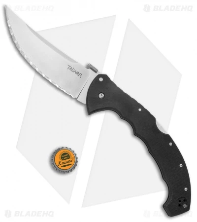 Cold Steel 5.5" Talwar Lockback Knife Black G-10 (5.5" Satin Serr) 21TBXS 6 Cold Steel 5.5" Talwar Lockback Knife Black G-10 (5.5" Satin Serr) 21TBXS - Image 4
