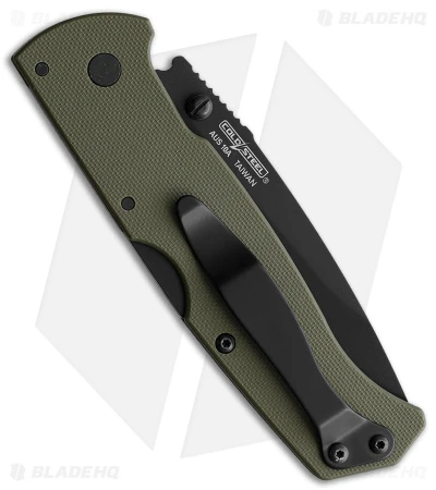 Cold Steel Air Lite Drop Point Lockback Knife OD Green G-10 (3.4" Black) 4 Cold Steel Air Lite Drop Point Lockback Knife OD Green G-10 (3.4" Black) - Image 2