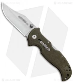 Cold Steel Bush Ranger Lite Rocker Lock Knife OD Green GFN (3.5" Satin) 21A
