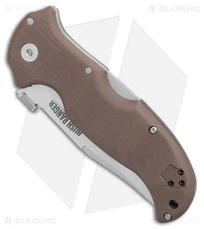 Cold Steel Bush Ranger Tri-Ad Lock Knife FDE G-10 (3.5" Satin S35VN) 31A 4 Cold Steel Bush Ranger Tri-Ad Lock Knife FDE G-10 (3.5" Satin S35VN) 31A - Image 2