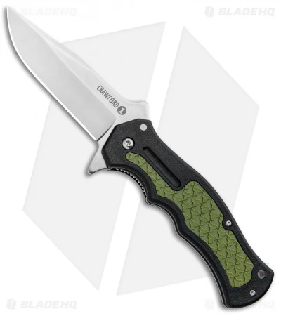 Cold Steel Crawford Model 1 Liner Lock Knife OD Green/Black Zy-Ex (3.6" Satin) 3 Cold Steel Crawford Model 1 Liner Lock Knife OD Green/Black Zy-Ex (3.6" Satin)
