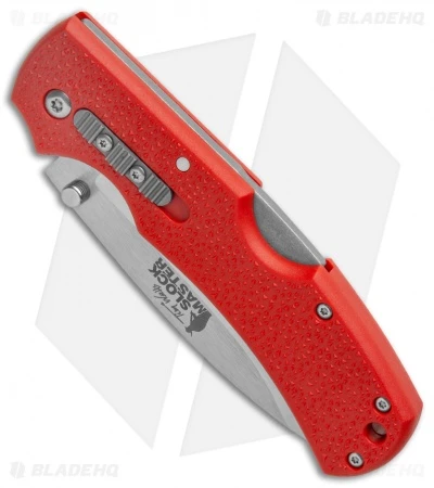 Cold Steel Double Safe Hunter Slock Master Tri-Ad Lock Knife Red GFN (4" Satin) 4 Cold Steel Double Safe Hunter Slock Master Tri-Ad Lock Knife Red GFN (4" Satin) - Image 2
