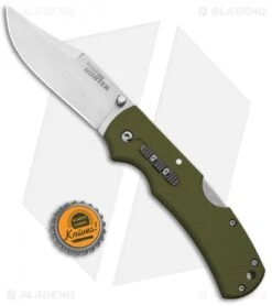 Cold Steel Double Safe Hunter Tri-Ad Lock Knife OD Green GFN (3.5" Satin) 23JC -Cold Steel Store Cold Steel Double Safe Hunter Tri Ad Lock OD Green GFN Satin 23JC BHQ 121196 jr bottlecap