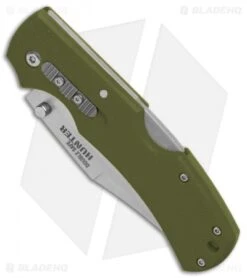 Cold Steel Double Safe Hunter Tri-Ad Lock Knife OD Green GFN (3.5" Satin) 23JC -Cold Steel Store Cold Steel Double Safe Hunter Tri Ad Lock OD Green GFN Satin 23JC BHQ 121196 jr spine