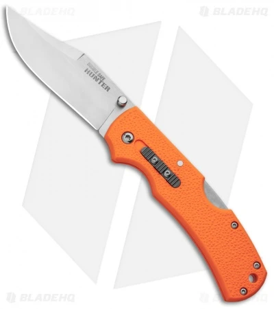 Cold Steel Double Safe Hunter Tri-Ad Lock Knife Orange GFN (3.5" Satin) 23JB 3 Cold Steel Double Safe Hunter Tri-Ad Lock Knife Orange GFN (3.5" Satin) 23JB