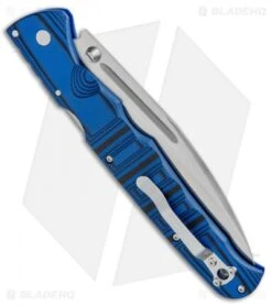 Cold Steel Frenzy II Tri-Ad Lock Knife Black/Blue G-10 (5.5" Satin) 62P2A -Cold Steel Store Cold Steel Frenzy II Blk Blue G 10 62PV2 BHQ 52069 jr side 2