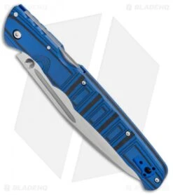 Cold Steel Frenzy II Tri-Ad Lock Knife Black/Blue G-10 (5.5" Satin) 62P2A -Cold Steel Store Cold Steel Frenzy II Blk Blue G 10 62PV2 BHQ 52069 jr spine 2
