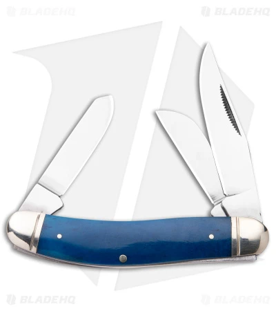 Cold Steel Gentleman's Stockman Slip Joint Knife Blue Bone (2.5" Satin) 3 Cold Steel Gentleman's Stockman Slip Joint Knife Blue Bone (2.5" Satin)