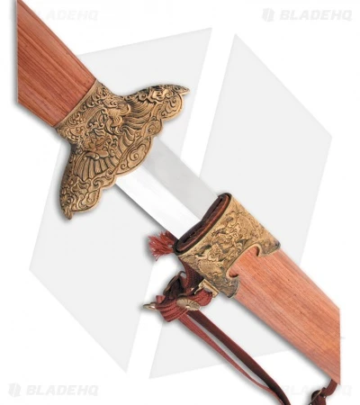 Cold Steel Gim Sword Redwood W/ Brass Guard (30" Satin) 88G 5 Cold Steel Gim Sword Redwood W/ Brass Guard (30" Satin) 88G - Image 3