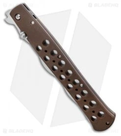 Cold Steel Kris Ti-Lite Liner Lock Knife Brown Zytel (6" Satin Serr) -Cold Steel Store Cold Steel Kris Ti Lite Liner Lock Knife Zytel 6 Satin Serr 26SXK6S BHQ 121200 LS Spine