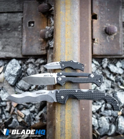 Cold Steel Kris Voyager Tri-Ad Lock Knife (5.5" Stonewash AUS-10A) 29AXW 7 Cold Steel Kris Voyager Tri-Ad Lock Knife (5.5" Stonewash AUS-10A) 29AXW - Image 5