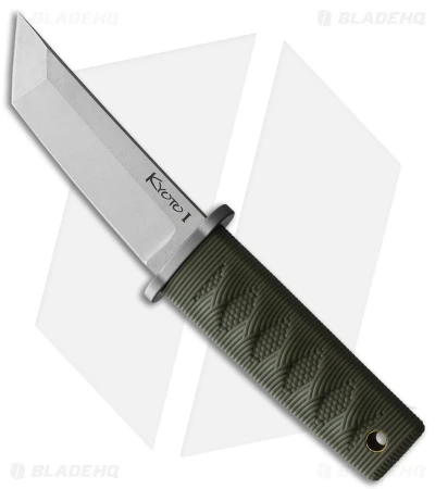 Cold Steel Kyoto II Fixed Blade Knife Tanto OD Green (3.38" Satin) 3 Cold Steel Kyoto II Fixed Blade Knife Tanto OD Green (3.38" Satin)