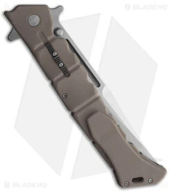 Cold Steel Large Luzon Folding Flipper Knife Dark Earth GFN (6" Black) -Cold Steel Store Cold Steel Large Luzon Dark Earth Satin BHQ 174233 jr side