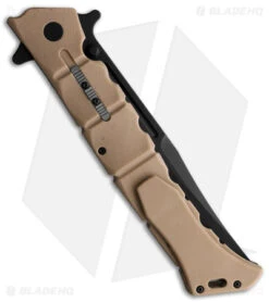 Cold Steel Large Luzon Folding Flipper Knife Desert Tan GFN (6" Black) 5 Cold Steel Large Luzon Folding Flipper Knife Desert Tan GFN (6" Black) -Cold Steel Store Cold Steel Large Luzon Desert Tan Black BHQ 174234 jr side