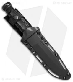 Cold Steel Leatherneck SF Fixed Blade Knife (6.75" Black Powdercoat D2) 39LSFC -Cold Steel Store Cold Steel Leatherneck SF fixed blade black powdercoat D2 39LSFC BHQ 52031 er sheath