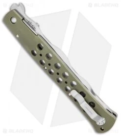 Cold Steel Lynn Thompson Ti-Lite Liner Lock Knife Green (6" Satin Kris) -Cold Steel Store Cold Steel Lynn Thompson Ti Lite LL Satin Kris 26SY6 BHQ 105933 jr side