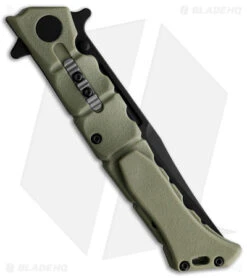 Cold Steel Medium Luzon Folding Pocket Knife Olive Drab Green GFN (4" Black) -Cold Steel Store Cold Steel Medium Luzon OD Green Black BHQ 174231 jr side