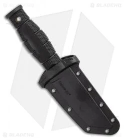 Cold Steel Mini Leatherneck Tanto Fixed Blade Knife (3.5" Satin) 39LSAA -Cold Steel Store Cold Steel Mini Leatherneck Tanto Fixed Blade Knife 3.5 Stonewash 39LSAA BHQ 121216 LS Sheath