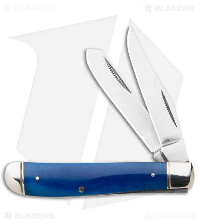 Cold Steel Mini Trapper Slip Joint Knife Blue Bone (2.7" Satin) 3 Cold Steel Mini Trapper Slip Joint Knife Blue Bone (2.7" Satin)