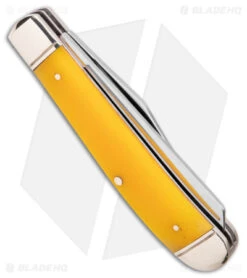 Cold Steel Mini Trapper Slip Joint Knife Yellow Bone (2.7" Satin) 8 Cold Steel Mini Trapper Slip Joint Knife Yellow Bone (2.7" Satin) -Cold Steel Store Cold Steel Mini Trapper SJ Yellow Bone Satin BHQ 140035 jr side