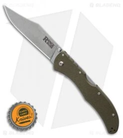 Cold Steel Range Boss Tri-Ad Lock Knife OD Green Zy-Ex (4" Stonewash) -Cold Steel Store Cold Steel Range Boss Tri Ad Lock Knife OD Green Zy Ex 4 Satin 20KR7 BHQ 121190 LS Bottlecap