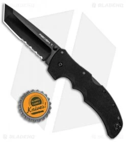 Cold Steel Recon I Tanto Point Lockback Knife (4" Black Serr) 27BTH -Cold Steel Store Cold Steel Recon I Tanto Point LB Black Serr BHQ 6886 jr bottlecap