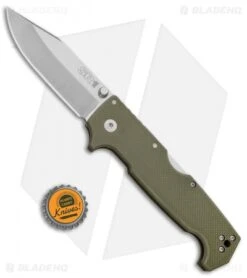 Cold Steel SR1 Tri-Ad Lock Knife OD Green G-10 (4" Satin S35VN) 62L -Cold Steel Store Cold Steel SR1 Tri Ad OD Green G 10 62L BHQ 52062 jr bottlecap