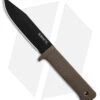 Cold Steel SRK-C Compact Fixed Blade Knife Dark Earth Kray-Ex (5" Black SK-5) -Cold Steel Store Cold Steel SRK Compact FBK Dark Earth Kray Ex 5in Black SK 5 BHQ 158051 td