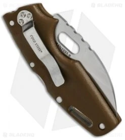 Cold Steel Tuff Lite Tri-Ad Lock Knife Flat Dark Earth (2.5" Satin) 20LTF 8 Cold Steel Tuff Lite Tri-Ad Lock Knife Flat Dark Earth (2.5" Satin) 20LTF -Cold Steel Store Cold Steel Tuff Lite Tri Ad Flat Dark Earth 20LTF BHQ 51975 jr side