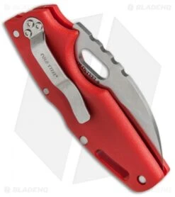 Cold Steel Tuff Lite Tri-Ad Lock Knife Red (2.5" Satin) 20LTR -Cold Steel Store Cold Steel Tuff Lite Tri Ad Red 20LTR BHQ 51979 jr side