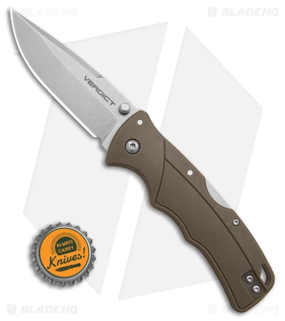 Cold Steel Verdict Tri-Ad Lock Knife Spear Point FDE GFN (3" SW) 6 Cold Steel Verdict Tri-Ad Lock Knife Spear Point FDE GFN (3" SW) - Image 4