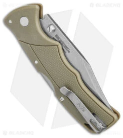Cold Steel Verdict Clip Point Tri-Ad Lock Knife FDE GFN (3" Stonewash) -Cold Steel Store Cold Steel Verdict Tri Ad CP FDE GFN SW BHQ 139974 jr side