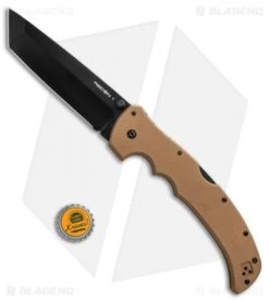 Cold Steel XL Recon 1 Tanto Tri-Ad Lock Knife Coyote Tan (5.5" Black) 27TXTVB 9 Cold Steel XL Recon 1 Tanto Tri-Ad Lock Knife Coyote Tan (5.5" Black) 27TXTVB -Cold Steel Store Cold Steel XL Recon 1 tanto coyote tan black BHQ 44001 er size