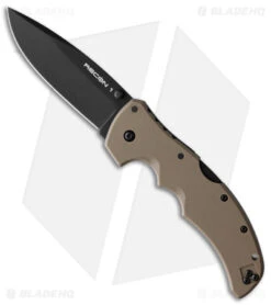 Cold Steel Recon 1 Spear Point Lockback Knife Brown G-10 (4" Black)