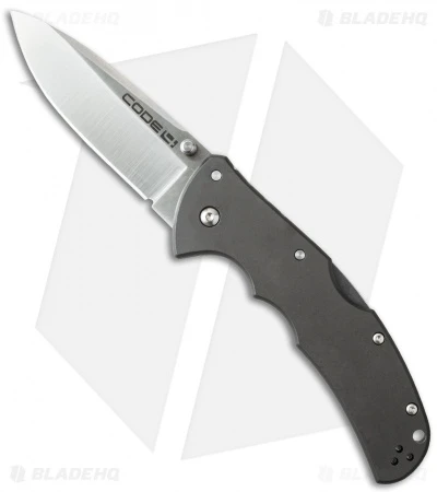 Cold Steel Code-4 Spear Point Lockback Knife Gray (3.5" Satin) 58PS 3 Cold Steel Code-4 Spear Point Lockback Knife Gray (3.5" Satin) 58PS