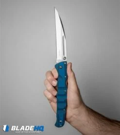 Cold Steel Frenzy II Tri-Ad Lock Knife Black/Blue G-10 (5.5" Satin) 62P2A -Cold Steel Store cold steel frenzy ii blue BHQ 52069 hand dl 2
