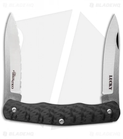 Cold Steel Lucky Pocket Knife Carbon Fiber (2.625" Satin) 54VPN 3 Cold Steel Lucky Pocket Knife Carbon Fiber (2.625" Satin) 54VPN