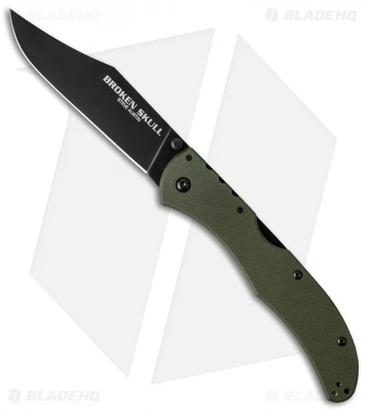 Cold Steel Broken Skull III Knife OD Green G-10 (4" Black CPM-S35VN) 54S3A 3 Cold Steel Broken Skull III Knife OD Green G-10 (4" Black CPM-S35VN) 54S3A