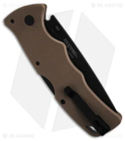 Cold Steel Verdict Tanto Tri-Ad Lock Knife Tan FDE G-10 (3" Black) AUS-10A 8 Cold Steel Verdict Tanto Tri-Ad Lock Knife Tan FDE G-10 (3" Black) AUS-10A -Cold Steel Store cold steel verdict tanto triad lock knife tan fde g10 3 in black bhq139971 hd side