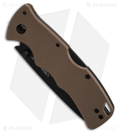Cold Steel Verdict Tanto Tri-Ad Lock Knife Tan FDE G-10 (3" Black) AUS-10A 4 Cold Steel Verdict Tanto Tri-Ad Lock Knife Tan FDE G-10 (3" Black) AUS-10A - Image 2
